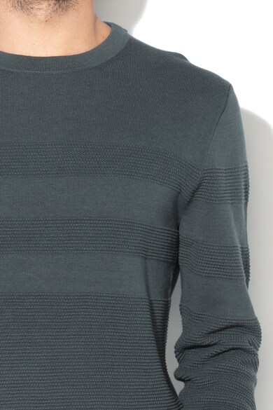 Jack & Jones Пуловер Now с овално деколте и релефна повърхност Мъже
