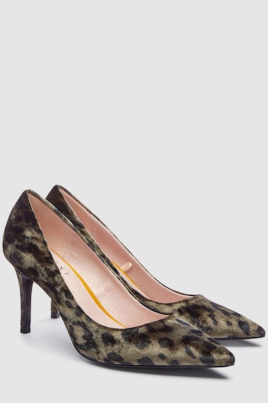 NEXT Pantofi stiletto de catifea cu animal print Femei