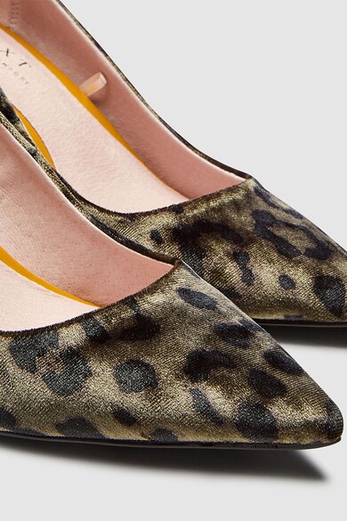 NEXT Pantofi stiletto de catifea cu animal print Femei