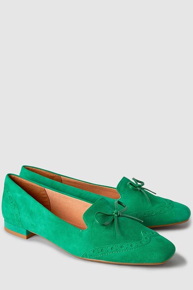 NEXT Pantofi loafer brogue de piele intoarsa Femei