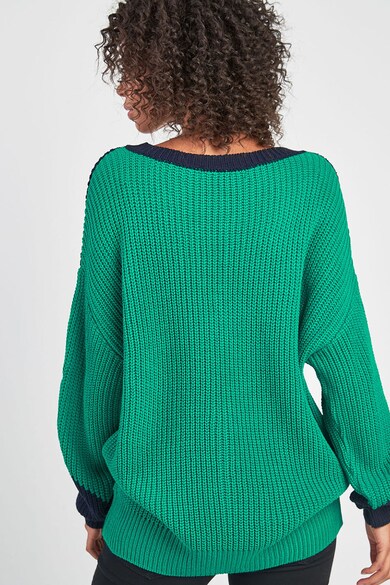 NEXT Пуловер с цветен блок и шеврон Жени