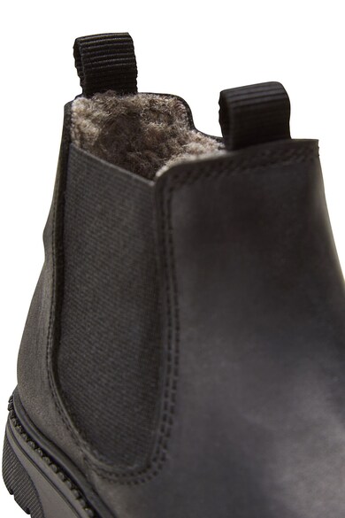 NEXT Ghete Chelsea de piele cu captuseala de blana shearling sintetica Baieti