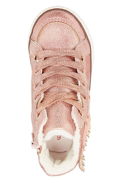 NEXT Fémes megjelenésű középmagas szárú sneakers cipő dekoratív szárnyakkal Lány