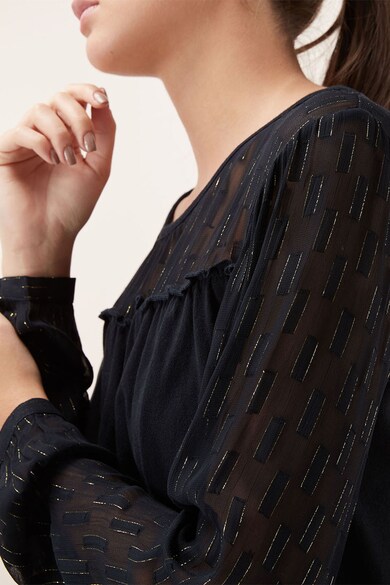 NEXT Bluza cu imprimeu geometric si insertii cu fire stralucitoare Femei