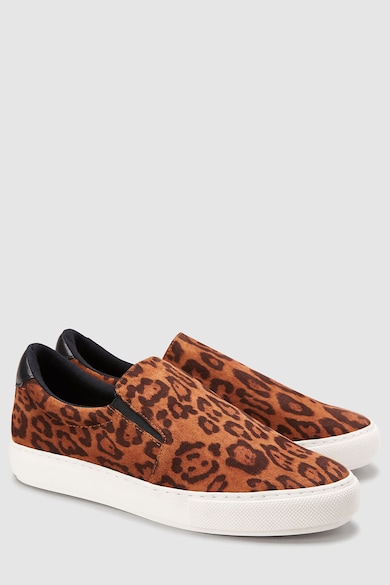 NEXT Pantofi sport slip-on cu animal print Femei