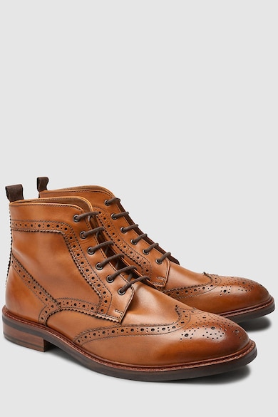 NEXT Ghete brogue de piele Barbati