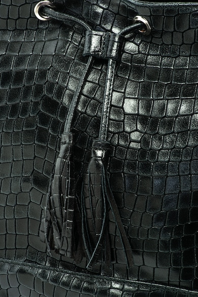 Antonia Moretti Geanta bucket de piele cu model crocodil Femei