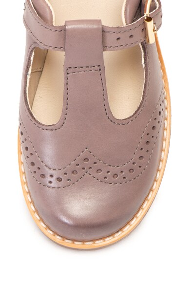 Clarks Pantofi Mary Jane de piele cu calapod lat Comet Reign Fete