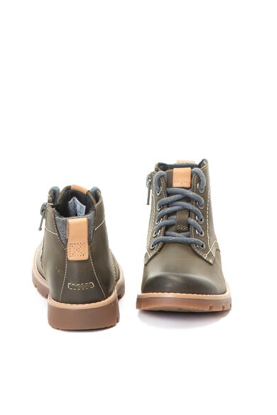 Clarks Ghete de piele cu calapod lat Comet Rock Baieti