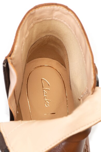 Clarks Ghete de piele cu perforatii Netley Olivia Femei