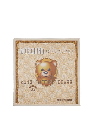 Moschino Шал от модал и коприна с фигурален десен Жени