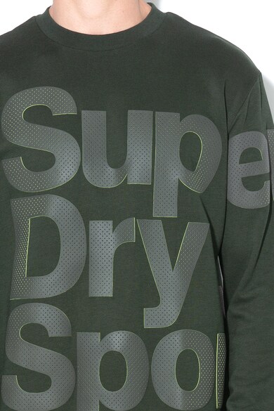 SUPERDRY Bluza sport cu imprimeu logo cauciucat Barbati