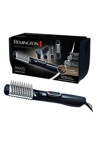 Remington Perie cu aer cald  Airstyler Amaze , 1200 W, Ionizare, 3 Trepte de temperatura, Grila ceramica, Negru Femei