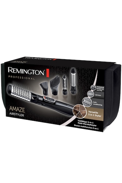 Remington Perie cu aer cald  Airstyler Amaze , 1200 W, Ionizare, 3 Trepte de temperatura, Grila ceramica, Negru Femei