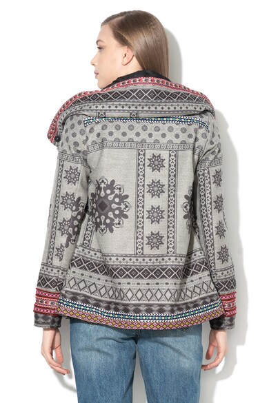 DESIGUAL Copenhage kapucnis dzseki geometrikus mintával női