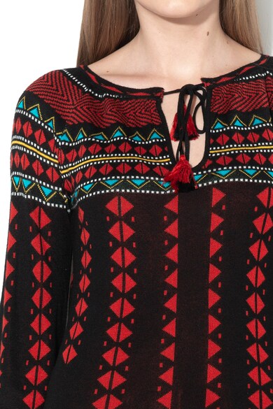 DESIGUAL Bluza din tricot fin cu imprimeu traditional Cusco Femei