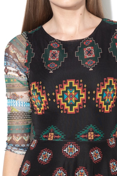 DESIGUAL Charo geometriai mintás bővülő ruha női