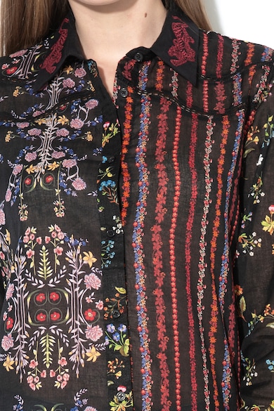 DESIGUAL Camasa cu model floral si detalii perforate Leila Femei