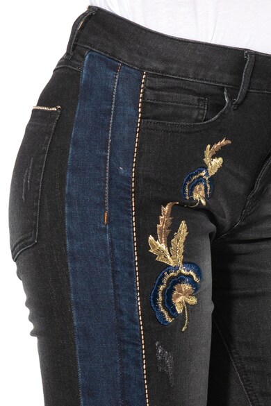 DESIGUAL Blugi skinny cu detalii brodate Lorena Femei