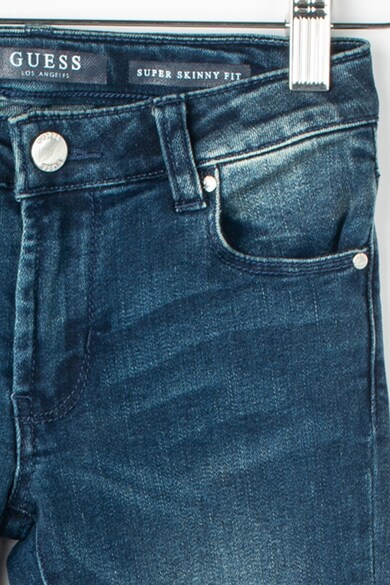 GUESS JEANS Super skinny fit farmernadrág rojtos szegélyekkel Lány