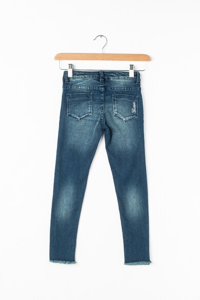 GUESS JEANS Super skinny fit farmernadrág rojtos szegélyekkel Lány