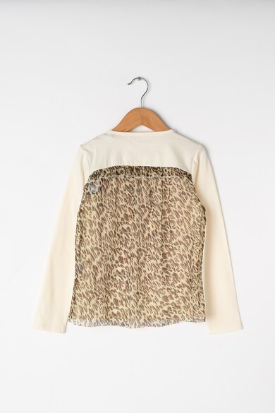 GUESS JEANS Bluza cu imprimeu si segment pe partea din spate cu animal print Fete