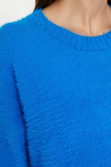 KOTON Мъхест пуловер с овално деколте Жени