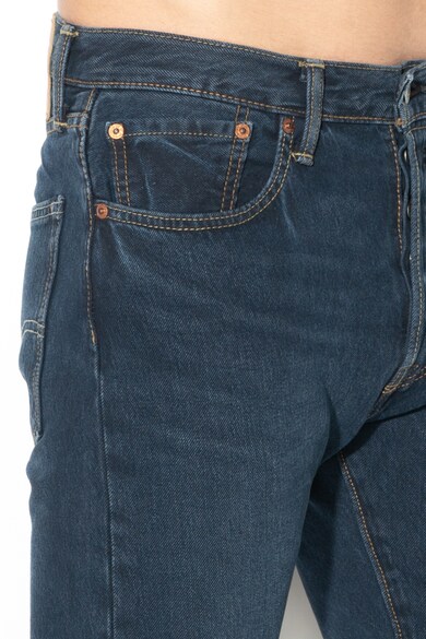 Levi's Blugi skinny cu detalii cu aspect deteriorat 501® Barbati