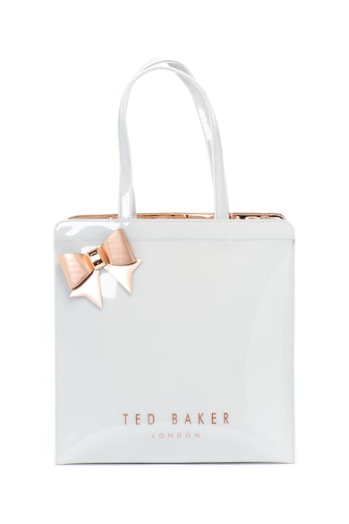 Ted Baker Geanta tote lucioasa cu aplicatie cu funda Auracon Femei