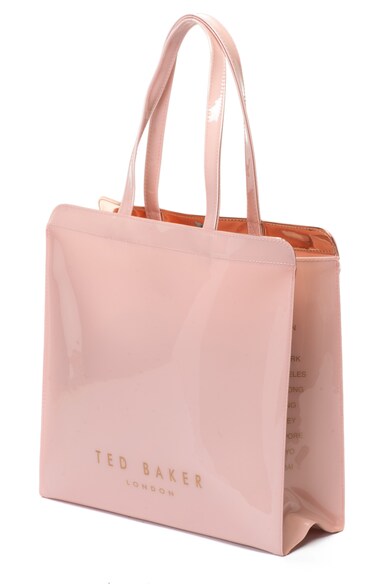 Ted Baker Geanta tote cu aspect lucios si aplicatie cu funda Auracon Femei