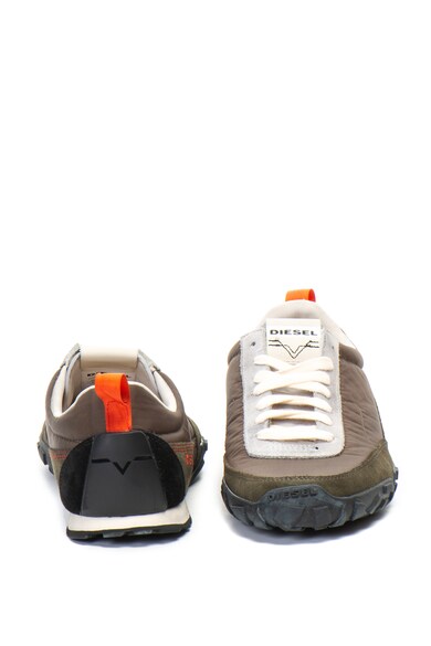 Diesel Pagodha nyersbőr és textil sneakers cipő férfi