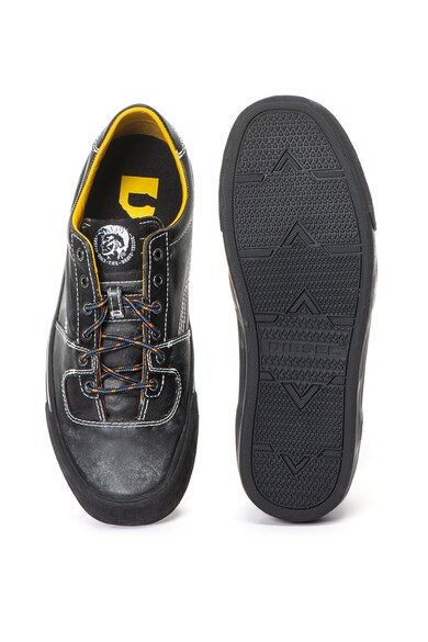 Diesel Pantofi sport de piele cu aspect decolorat Flip Barbati