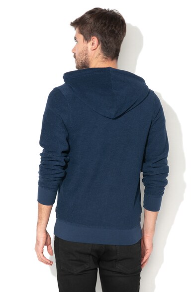 Jack & Jones Hanorac din material terry cu fermoar si captuseala de fleece Bill Barbati