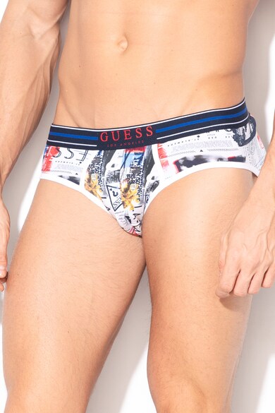 GUESS Set de chiloti cu imprimeu grafic - 3 perechi Barbati