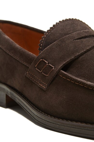 Mango Pantofi loafer Penny de piele intoarsa Caspe Barbati