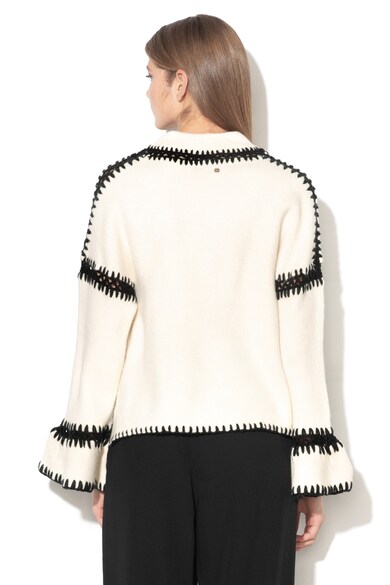 Silvian Heach Collection Zucaina laza pulóver kontrasztos öltésekkel női
