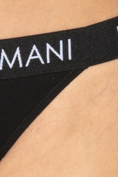 Emporio Armani Underwear Chiloti tanga cu banda elastica cu logo Femei