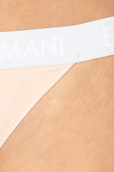 Emporio Armani Underwear Chiloti tanga cu banda elastica cu logo Femei