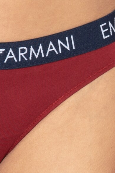 Emporio Armani Underwear Set de chiloti brazilieni cu banda in talie cu logo - 2 perechi Femei