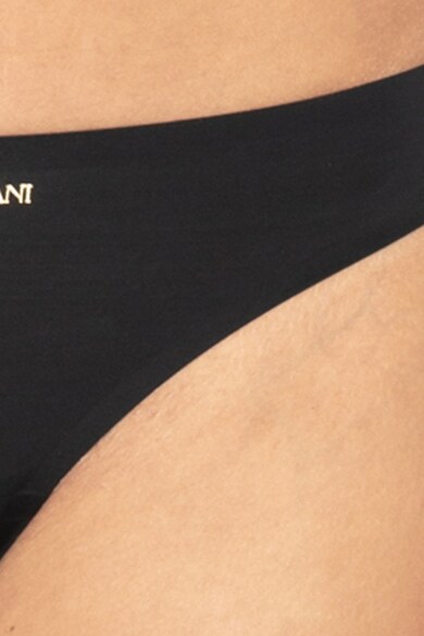 Emporio Armani Underwear Chiloti tanga, fara cusaturi cu imprimeu logo Femei