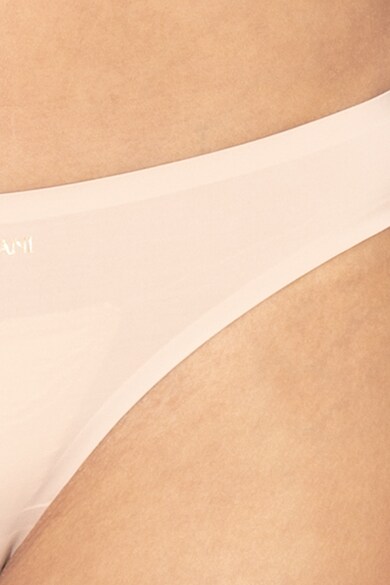 Emporio Armani Underwear Chiloti tanga, fara cusaturi cu imprimeu logo Femei