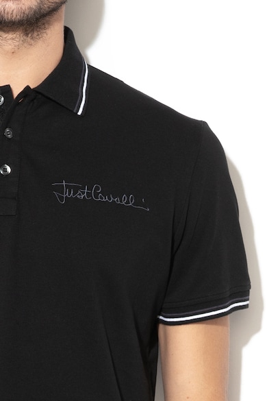 JUST CAVALLI Tricou polo cu broderie logo Barbati