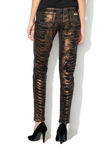 JUST CAVALLI Blugi skinny cu imprimeu zebra Femei