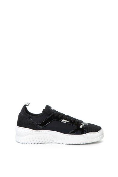 JUST CAVALLI Pantofi sport slip-on din material textil si piele cu par scurt Barbati