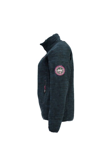 Geographical Norway Bluza sport de fleece, cu fermoar si imprimeu logo Tyrell Femei