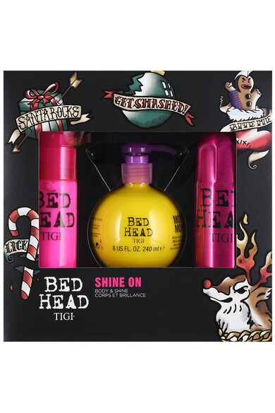 Tigi Set ingrijire par  Bed Head Shine On: Crema de par 100 ml, Lotiune pentru volum 240 ml, Spray pentru stralucire 200 ml Femei