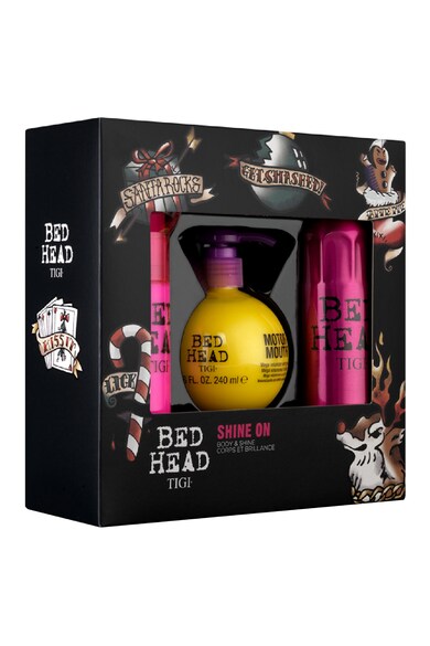 Tigi Set ingrijire par  Bed Head Shine On: Crema de par 100 ml, Lotiune pentru volum 240 ml, Spray pentru stralucire 200 ml Femei