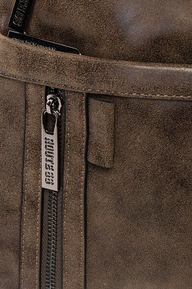 Route 66 Geanta crossbody de piele ecologica si material textil Barbati