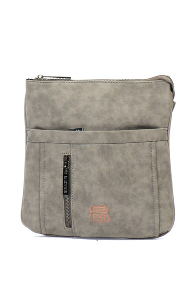 Route 66 Geanta crossbody de piele ecologica Barbati