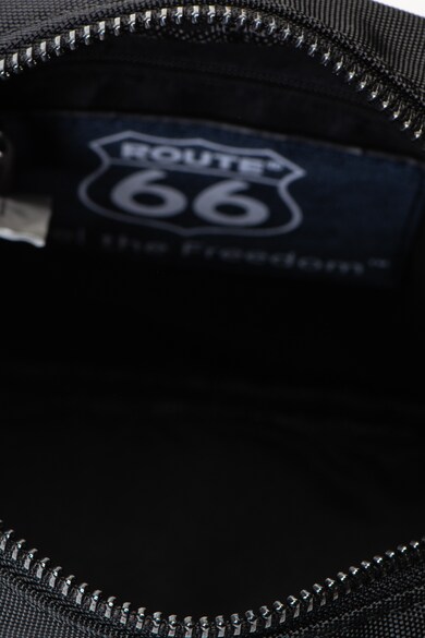 Route 66 Geanta crossbody de piele ecologica si material textil Barbati